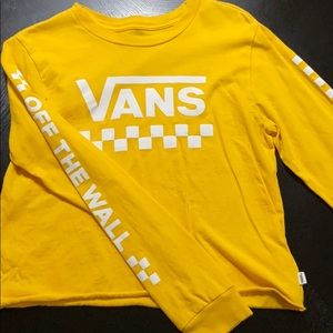 NWOT YELLOW VANS TOP